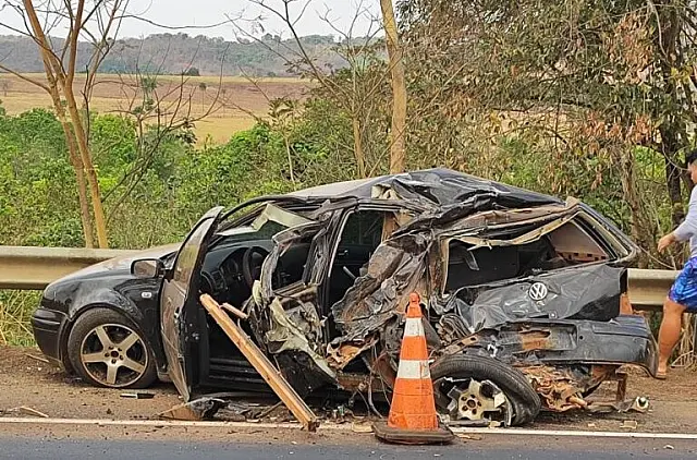 Vereador goiano e esposa escapam da morte em grave acidente em Paranaíba