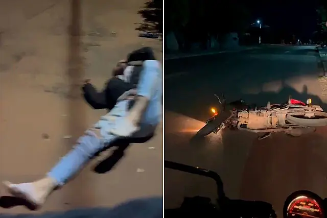 Motociclista sofre queda ao passar por quebra-molas em Anastácio