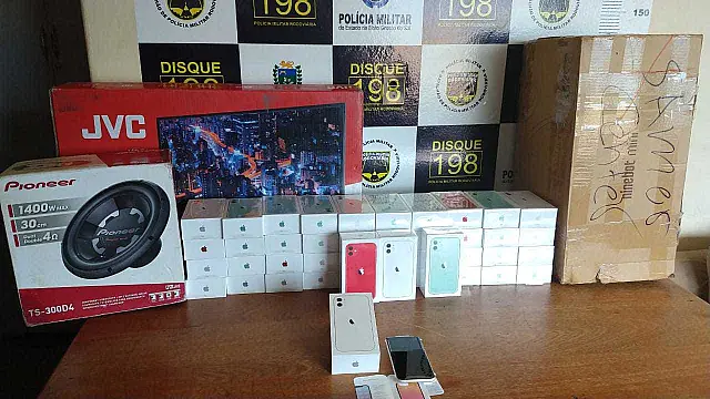 Polícia apreende R$ 300 mil em celulares e produtos contrabandeados em MS