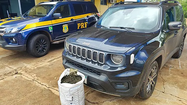 Motorista é preso com 20 kg de skunk na BR-262