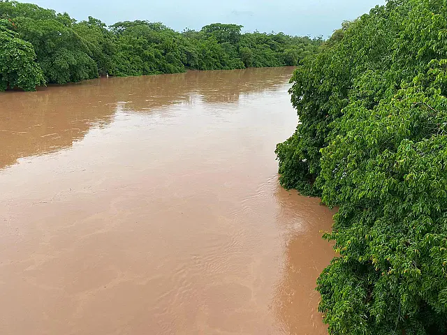 Chuva intensa eleva nível do Rio Aquidauana nas últimas 24 horas