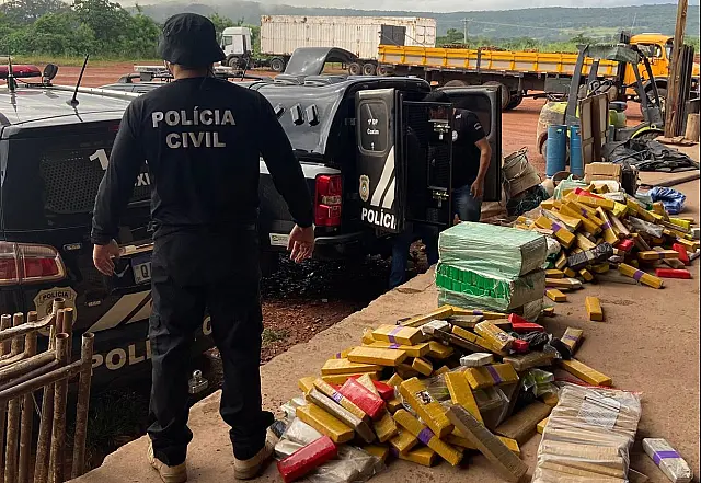 Polícia Civil incinera aproximadamente 1 tonelada de droga na região norte do Estado