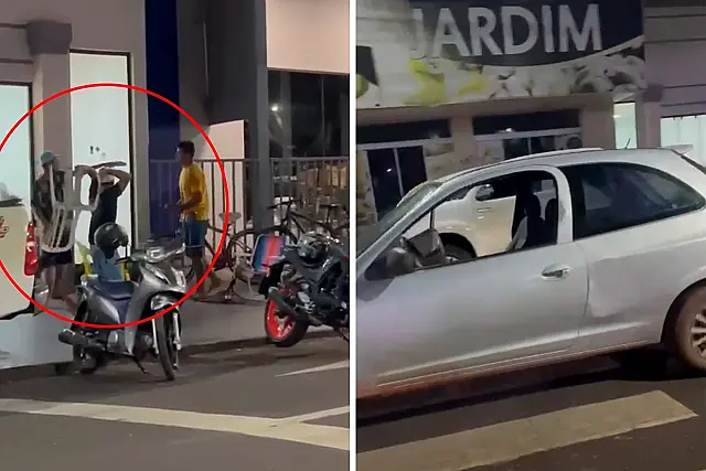 VÍDEO: Durante briga generalizada, "carro fantasma" desce rua sem ninguém no volante