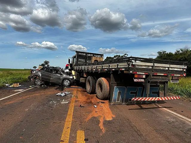 Casal morreu em colisão frontal na BR-262, em Campo Grande
