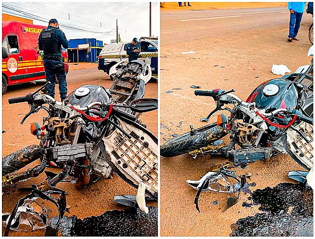 Mulher morre em acidente entre caminhão e moto em MS