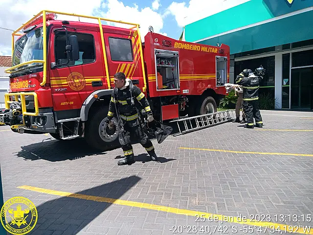 Curto-circuito em microondas mobiliza Corpo de Bombeiros no Centro