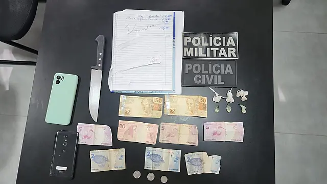 Dupla é presa por tráfico de drogas em Santa Rita do Pardo
