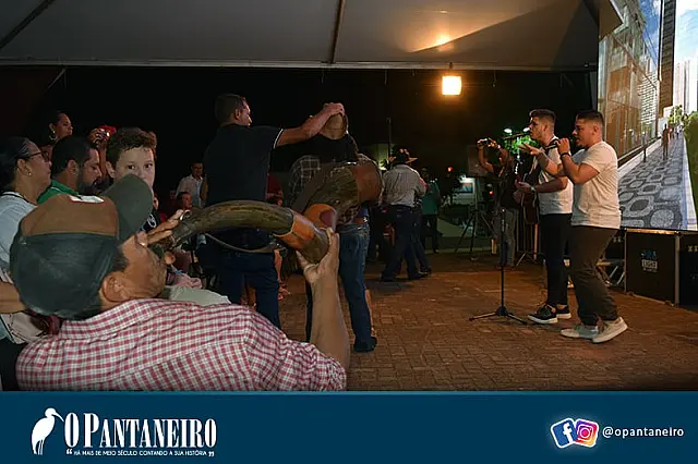 Polícia recupera berrante furtado durante estreia da novela Pantanal