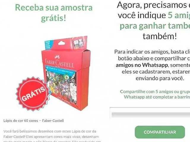 Novo golpe oferece caixa de lápis de cor grátis para enganar internautas
