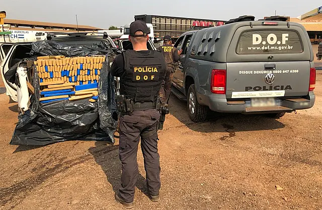 Motorista é preso com uma tonelada de maconha na BR-060 em Sidrolândia