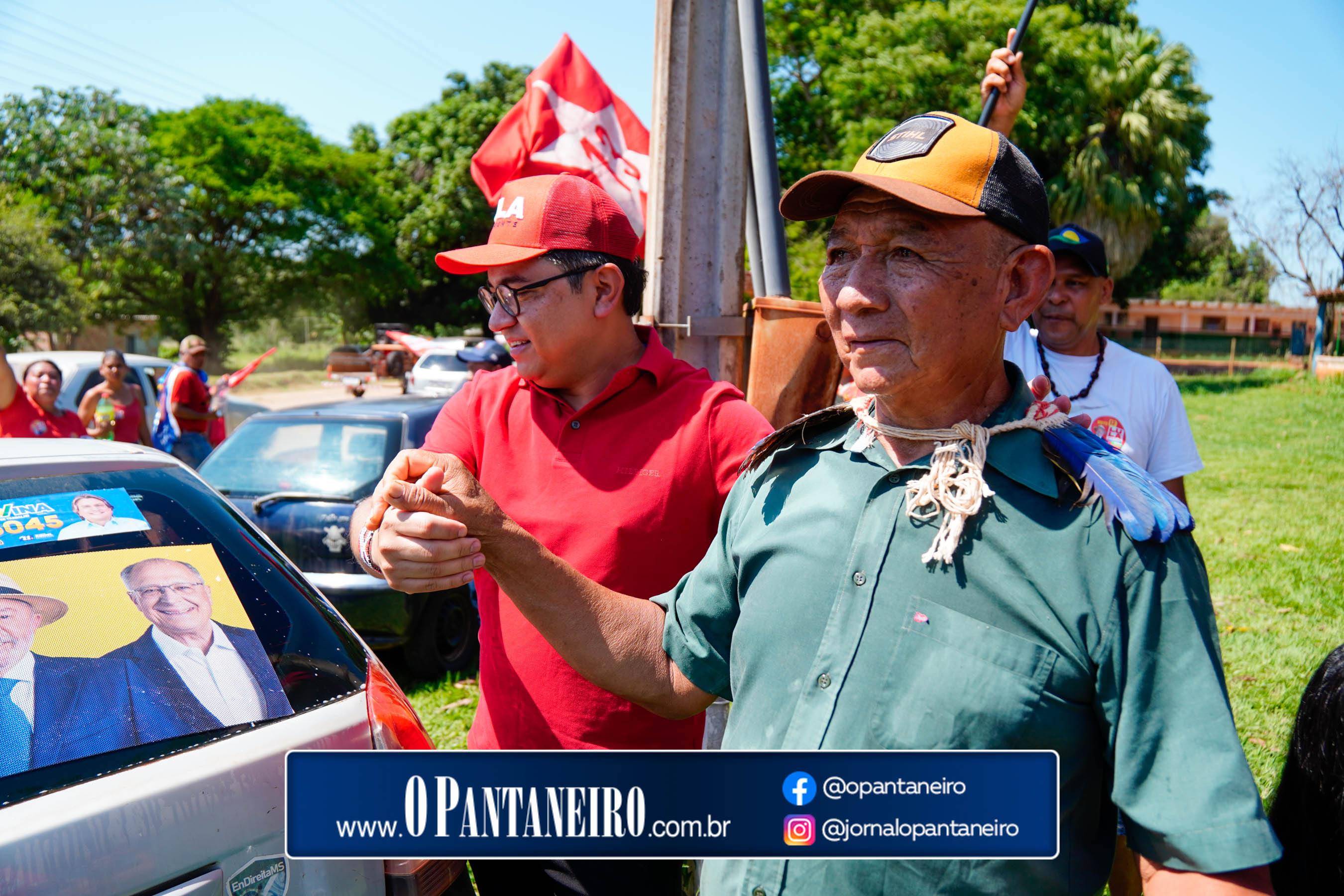 Carreata do Lula em Nioaque - Brejão e cidade O Pantaneiro