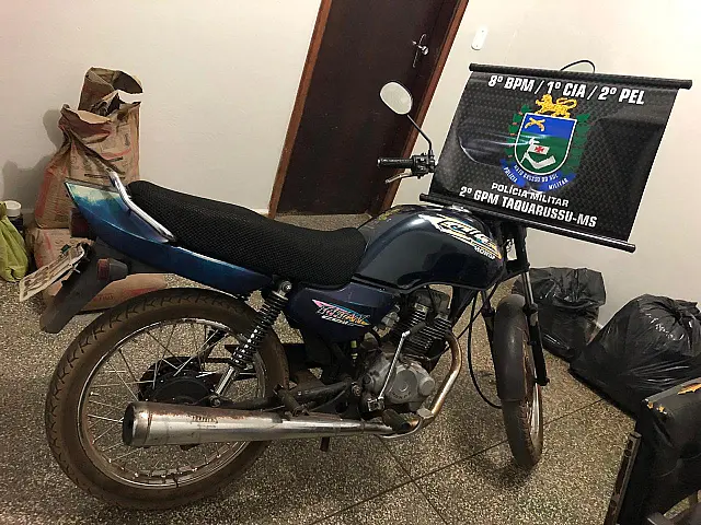 PM recupera moto furtada do pátio do Detran