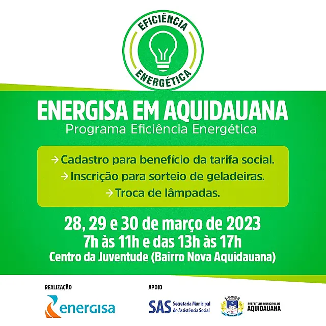 Ação da Energisa atende moradores e sorteia geladeiras no Nova Aquidauana