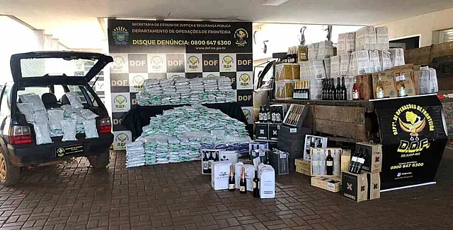 Polícia intercepta carga milionária de agrotóxicos na MS-379