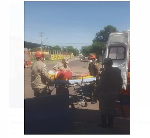 Motociclista de 25 anos tem pescoço atingido por linha de cerol em Corumbá