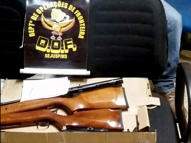 Capital era destino de armas de ar comprimido contrabandeadas por paraguaio