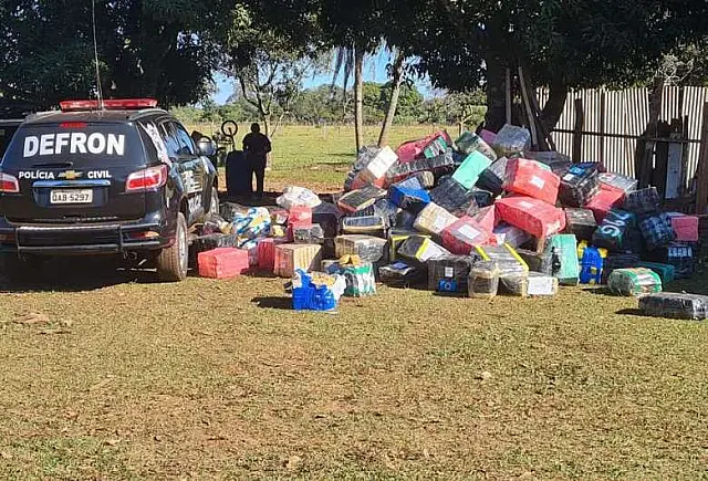 Maconha apreendida em chácara é a 2ª maior do ano feita pela Defron