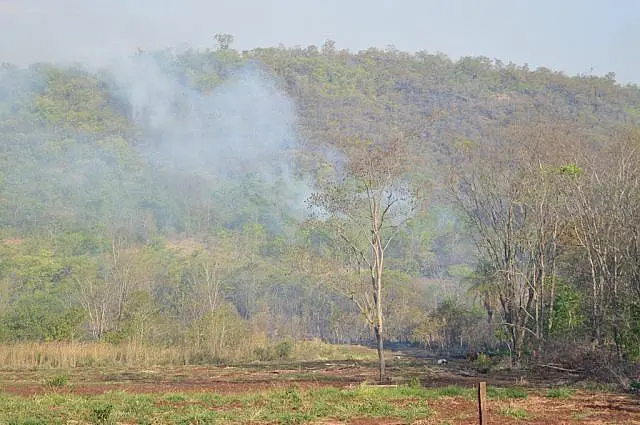 Incêndio que começou há 3 dias espalha focos pela Serra de Maracaju