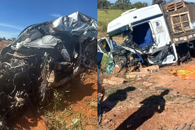 Acidente entre caminhonete e caminhão deixa um morto na MS-112