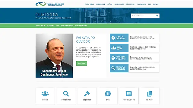 Ouvidoria do TCE-MS ganha mais agilidade com nova página