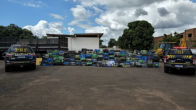 PRF apreende 4,5 toneladas de maconha na BR-262