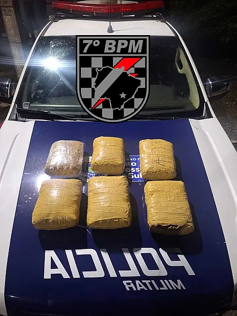 Homem é preso por tráfico de drogas durante Operação na BR-262 em Corumbá