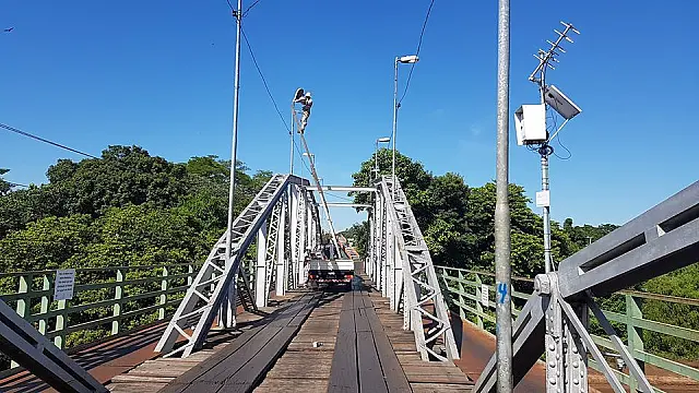 Ponte Velha está fechada nesta quarta-feira para manutenção das luminárias