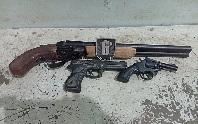 Arma de fogo artesanal é apreendida em caso de violência doméstica em Corumbá