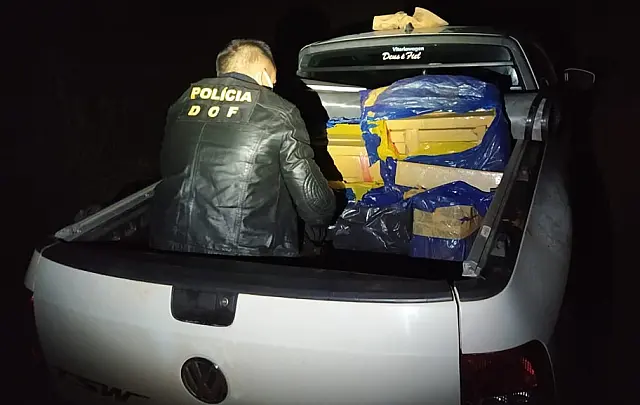 DOF apreende veículo carregado com quase 300 kg de maconha