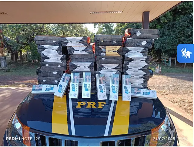 Três são presos com 3 mil maços de cigarro contrabandeados em Anastácio