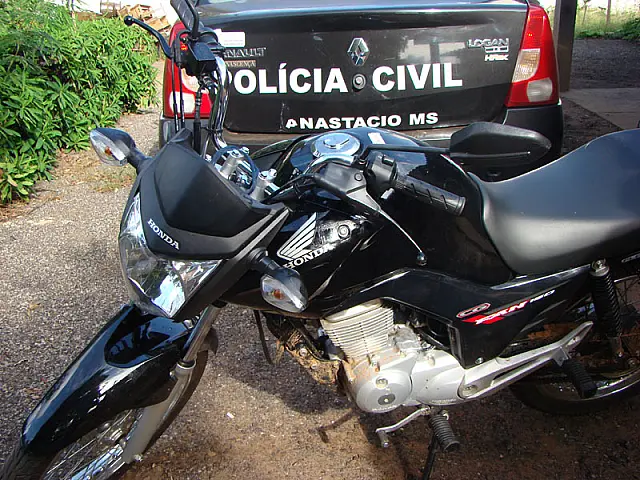 Polícia Civil de Anastácio recupera moto furtada