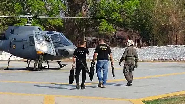 Com apoio de helicóptero, policiais resgatam mulher em cárcere privado
