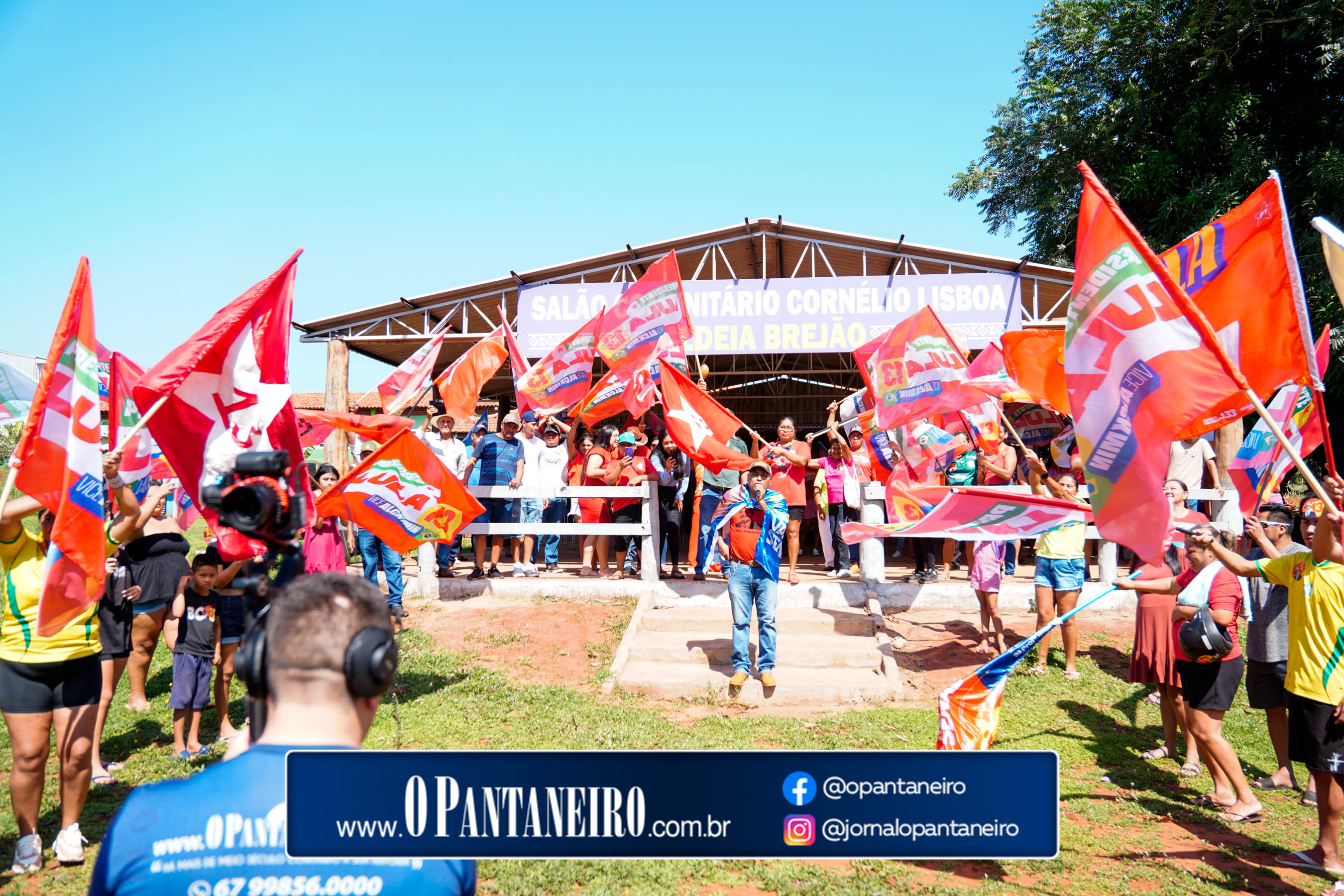 Carreata do Lula em Nioaque - Brejão e cidade O Pantaneiro