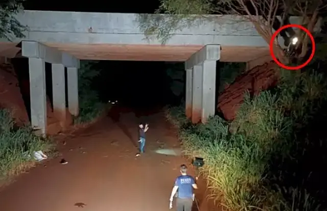 Jovem casal morre após cair de viaduto na BR-376 em Fátima do Sul
