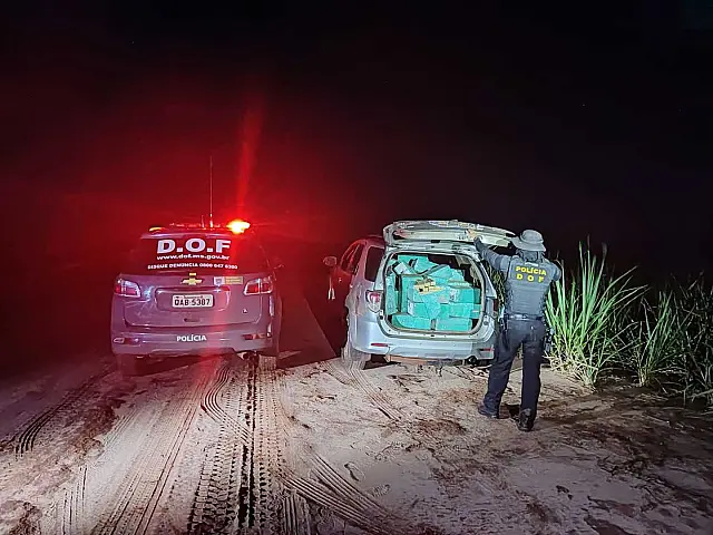 Polícia apreende Hilux com carga avaliada em R$ 2 milhões