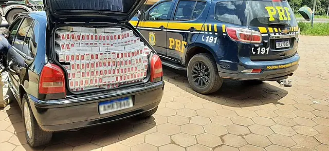 No MS, motorista é preso com 12,5 mil maços de cigarro