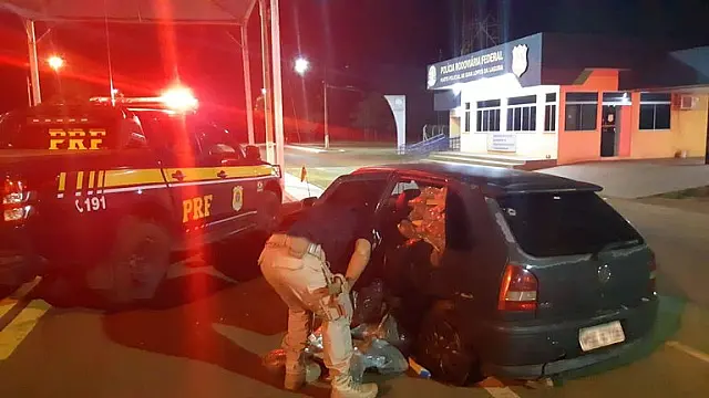Após perseguição, PRF apreende mais de 500 kg de drogas em Guia Lopes da Laguna