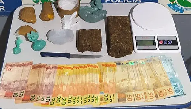 Ao verificar denúncia, polícia prende traficante e apreende drogas em Aquidauana