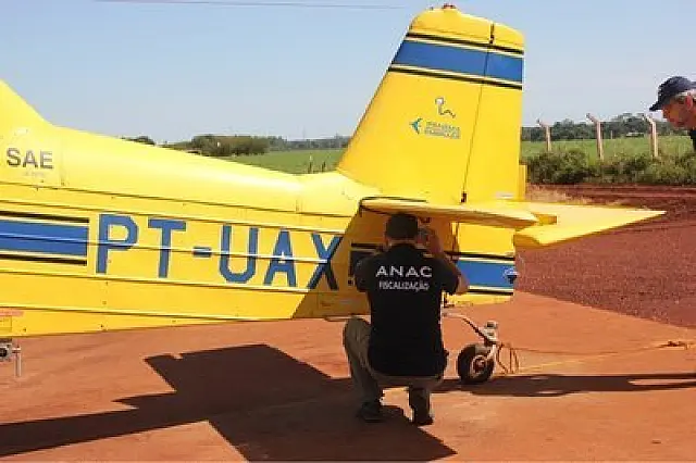 Fiscalização conjunta interdita oito aeronaves agrícolas em MS