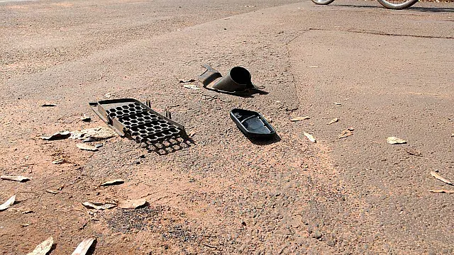 Jovem de 22 anos fica ferida em acidente entre carro e moto em Aquidauana