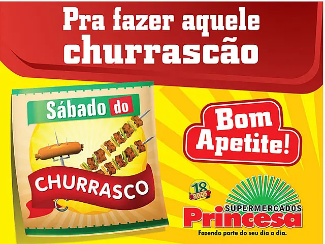 Rede Princesa realiza ofertas imperdíveis neste Sábado do Churrasco