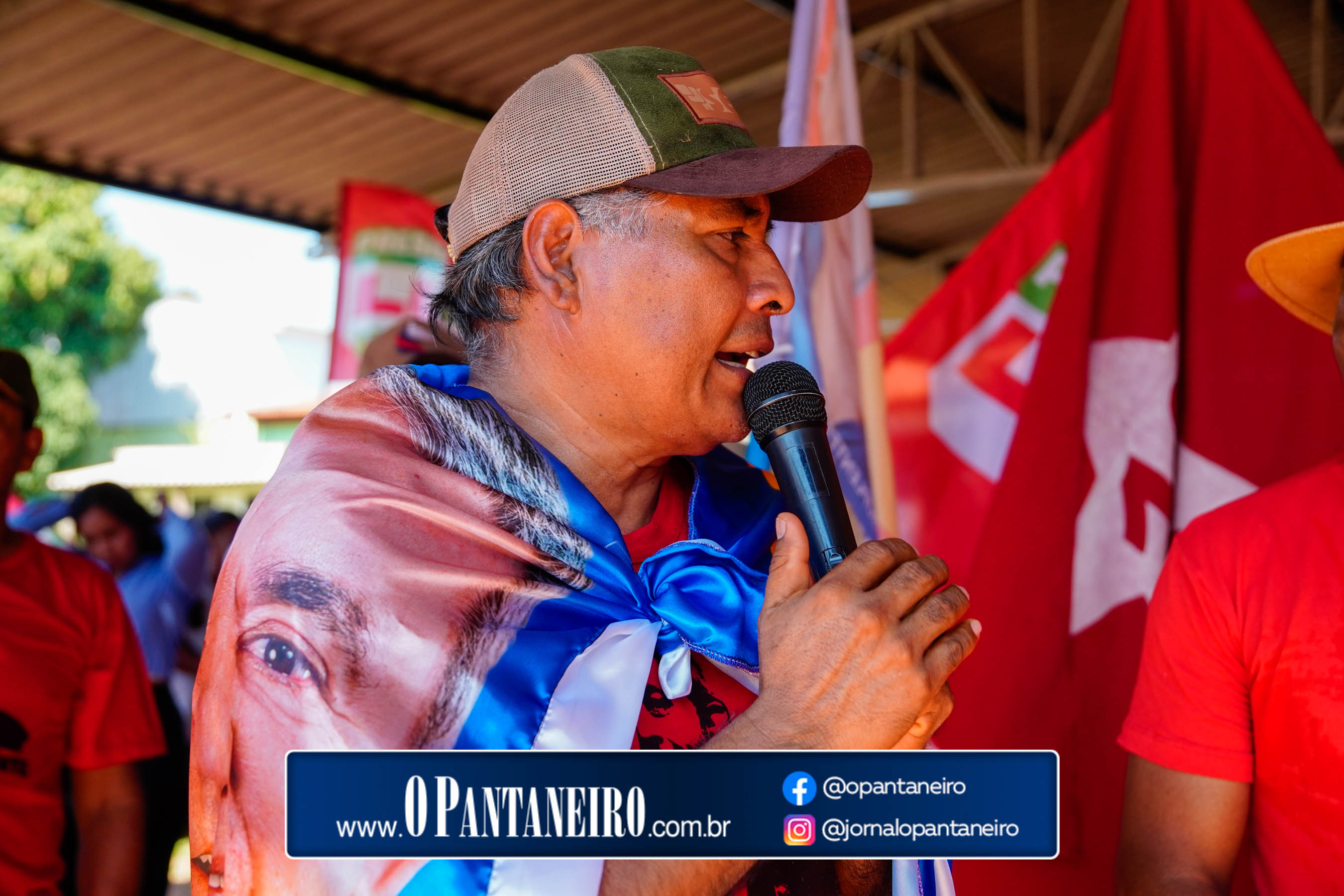 Carreata do Lula em Nioaque - Brejão e cidade O Pantaneiro