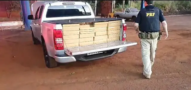 S10 furtada é apreeendida 1,600 kg de maconha em Rio Brilhante