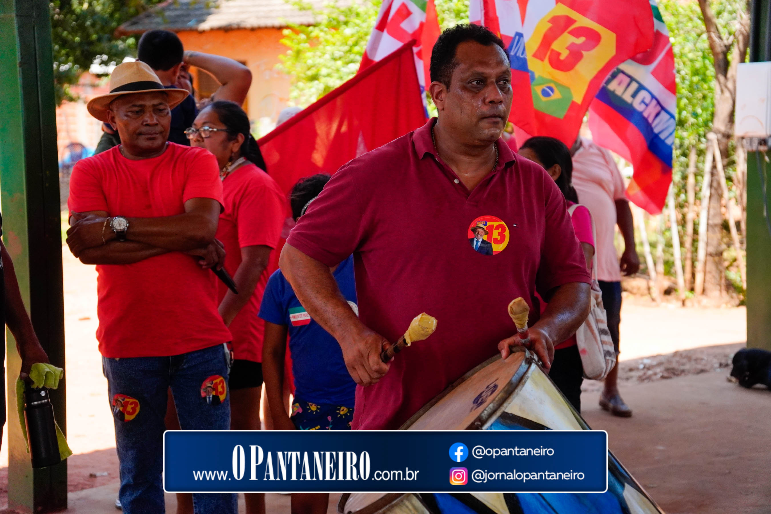 Carreata do Lula em Nioaque - Brejão e cidade O Pantaneiro