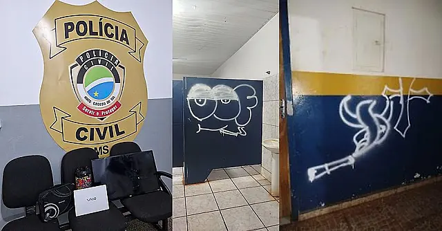 Adolescentes que vandalizaram escola são identificados e apreendidos