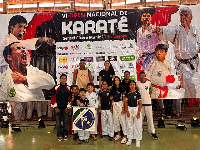 Atletas de Aquidauana conquistam 5 medalhas em evento nacional de karatê