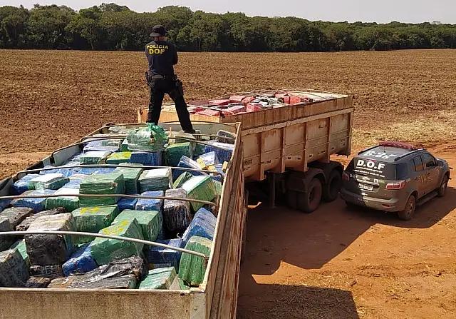 Em 2020 DOF apreendeu 264,1 toneladas de drogas