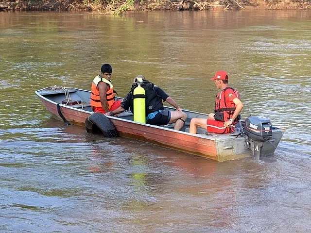 Mergulhadores retomam buscas por adolescente desaparecido no Rio Aquidauana