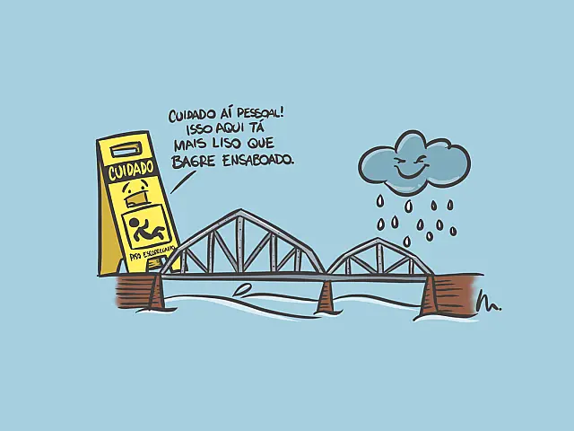 Piso escorregadio