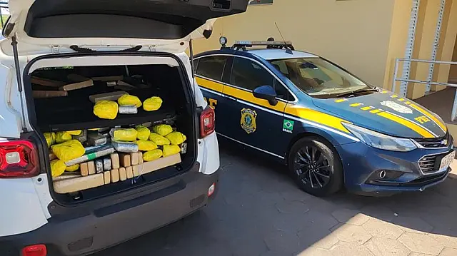 PRF apreende 860 kg de maconha em Bataguassu